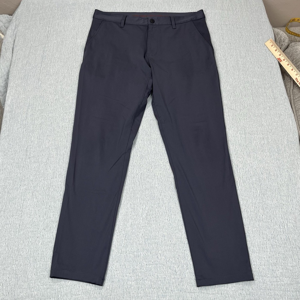 Rhone Commuter Pant Slim Straight Casual Gray 32x29 Five Pocket Golf‎